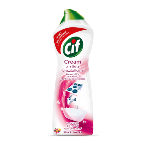 CIF mleczko 300g - 250ml PINK Flowers