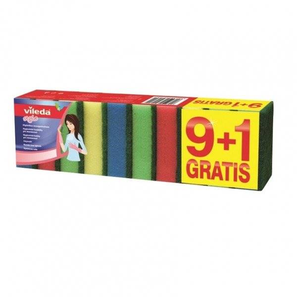 VILEDA zmywak kuchenny - 10szt - (9+1)