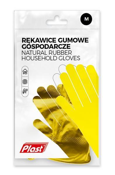 RĘKAWICE GOSPODARCZE gumowe - M - PLAST /12/  