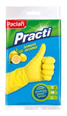 RĘKAWICE gumowe - S  Practi zapachowe Lemon PACLAN