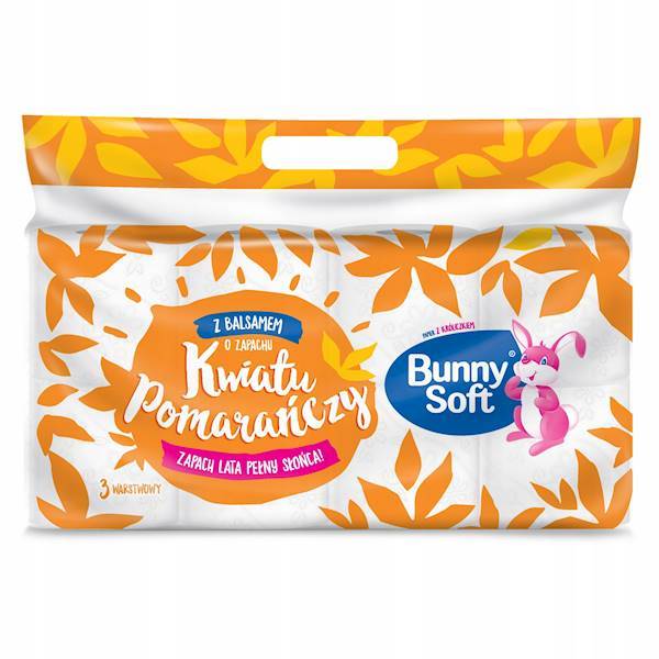 BUNNY SOFT pap. toal. Kwiat Pomarańczy 8szt 3w /7