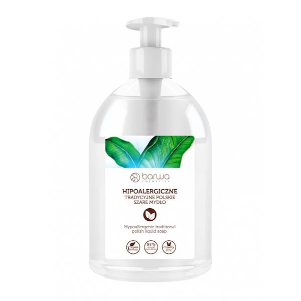 BARWA SZARE MYDŁO w plynie 500ml hipoalergiczne
