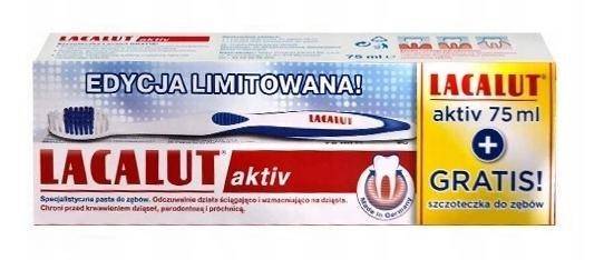 PASTA LACALUT AKTIV + SZCZOTECZKA DO ZĘBÓW