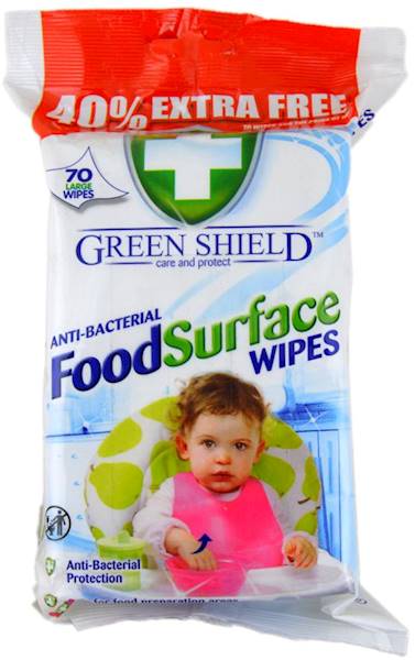 GREEN SHIELD ANTI-BACTERIAL FOOD SURFACE 70szt