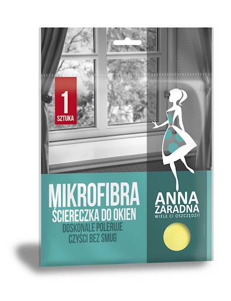 ŚCIERKA DO OKIEN mikrofibra Anna Zaradna STELLA