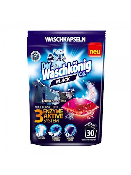 WASCHKONIG kapsułki do prania 30szt BLACK