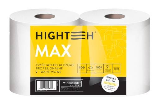 CZYŚCIWO BIAŁE celul. 2w  -2rolki HIGHTEH MAX 2szt