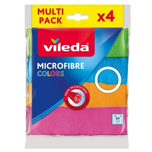 VILEDA MICROFIBRE Colors ścierki - 4szt -