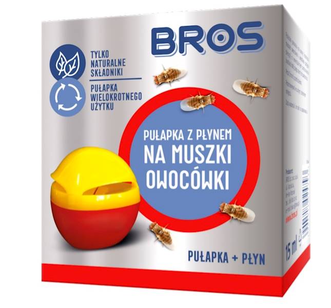 BROS pułapka z płynem na MUSZKI OWOCÓWKI/12/