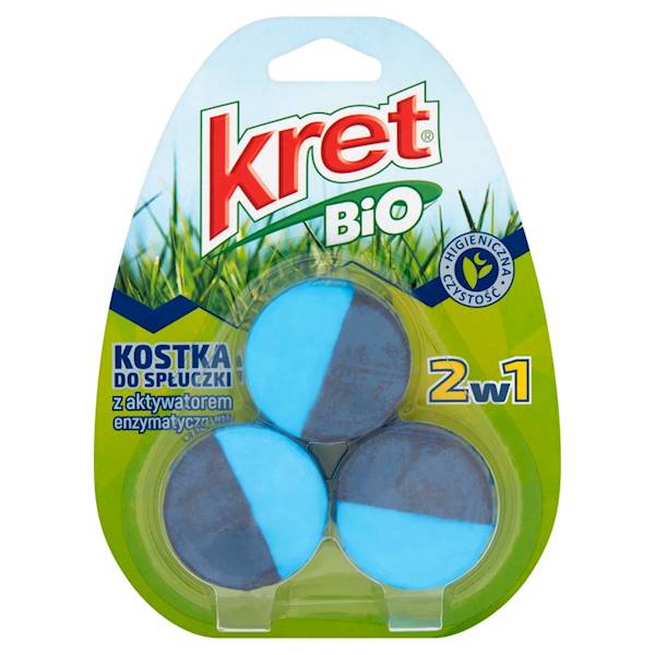 KRET BIO WC kostka do spłuczki - 3szt - /22/