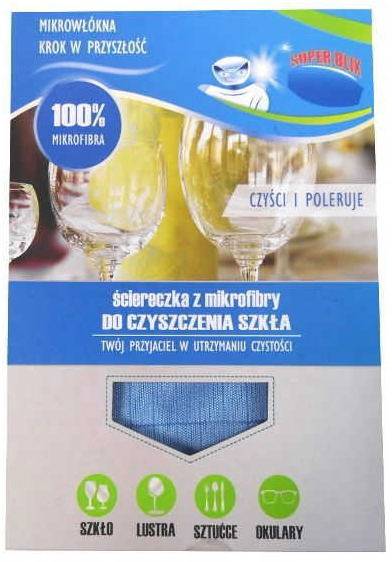 ŚCIERECZKA DO CZYSZCZENIA SZKŁA mikrofibra 50x60cm