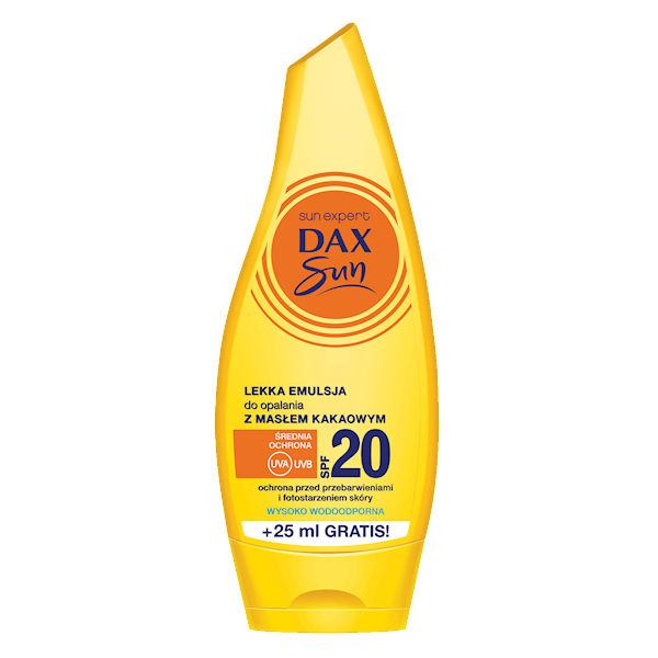 DAX SUN SPF20 lekka emulsja do opalania 175ml