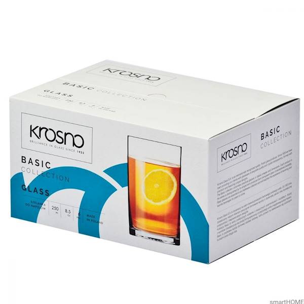 KPL SZKLANEK 250ml BASIC 6szt KROSNO 88807