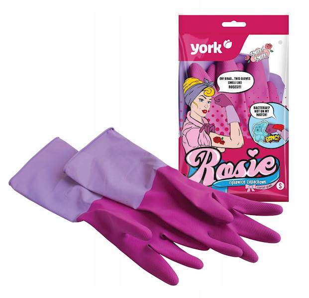 RĘKAWICE gumowe ROSIE - L - długi mankiet YORK