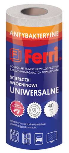 ŚCIERKA NA ROLCE FERRI BIAŁA włóknina 40szt F-110