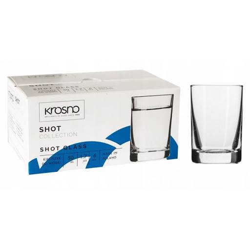KPL KIELISZKÓW DO WÓDKI 50ml SHOT 6szt KROSNO