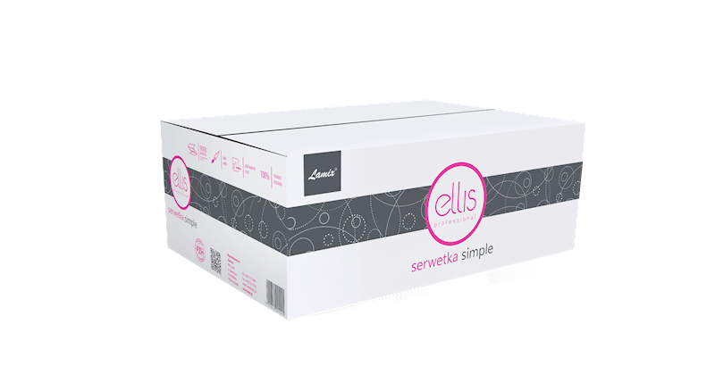 SERWETKI ELLIS SIMPLE 1045 karton 9000szt 10,5x21