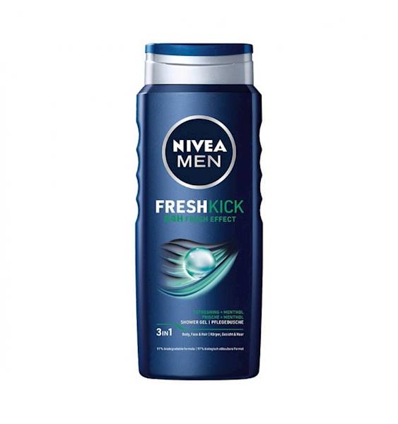 NIVEA MEN  FRESH KICK żel pod prysznic 500ml 
