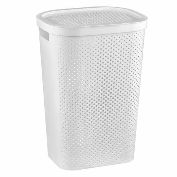 KOSZ NA BIELIZNĘ 60L INFINITY CU-04754 biały 27996