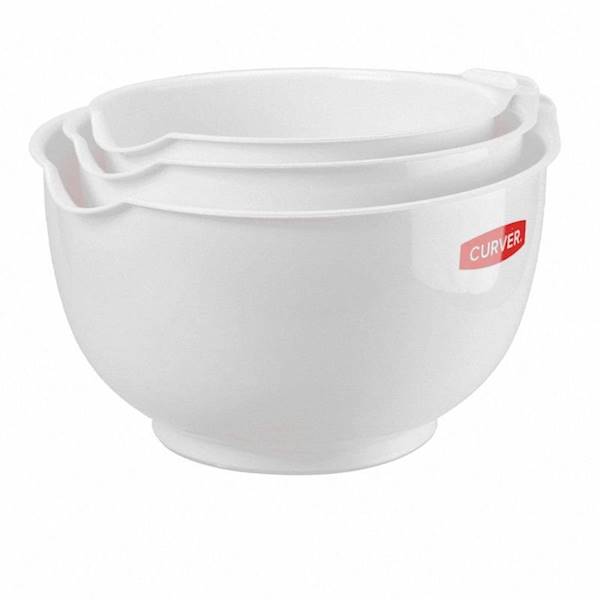 Komplet 3 misek plastikowych białych KETER 168802