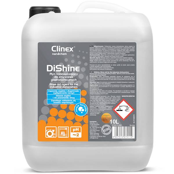 CLINEX DISHINE - 10L nabłyszczacz do zmywarek