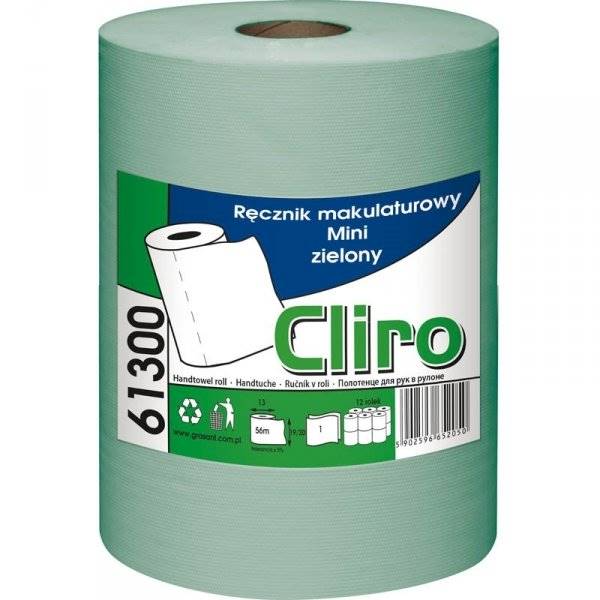 RĘCZNIK papier. MINI ZIELONY CLIRO 1w 61300 /12/