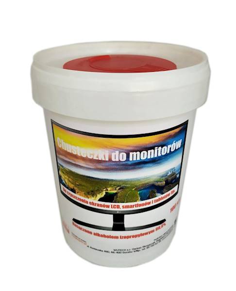 CHUSTECZKI do monitorów, ekranów 100szt wiaderko