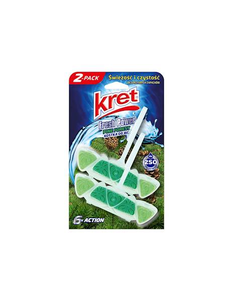 KRET zawieszka do WC duopak 2x40g PINE  /10/