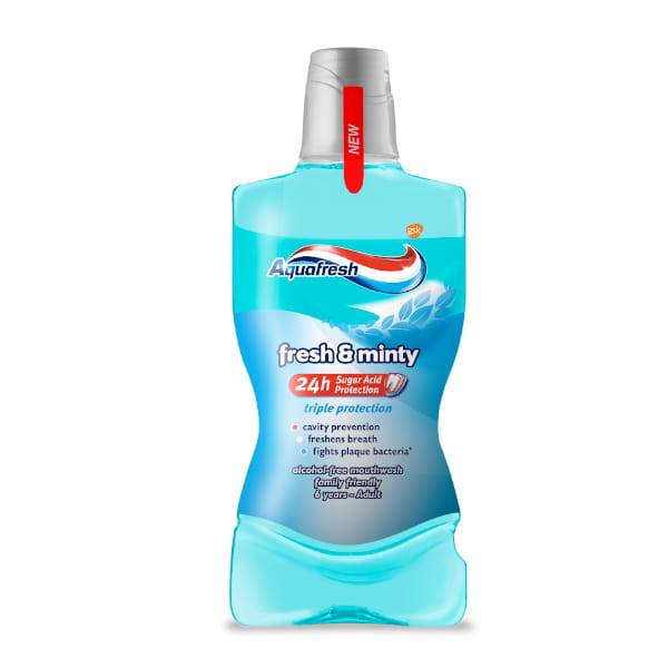 AQUAFRESH 500ml płyn do płukania ust FRESH & MINTY