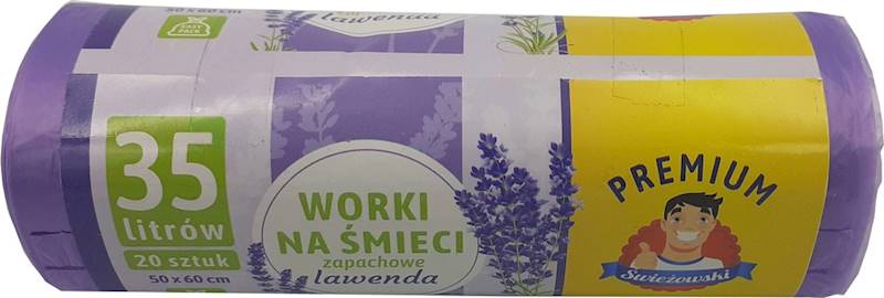 WORKI 35L 20szt  LAWENDA wiązane