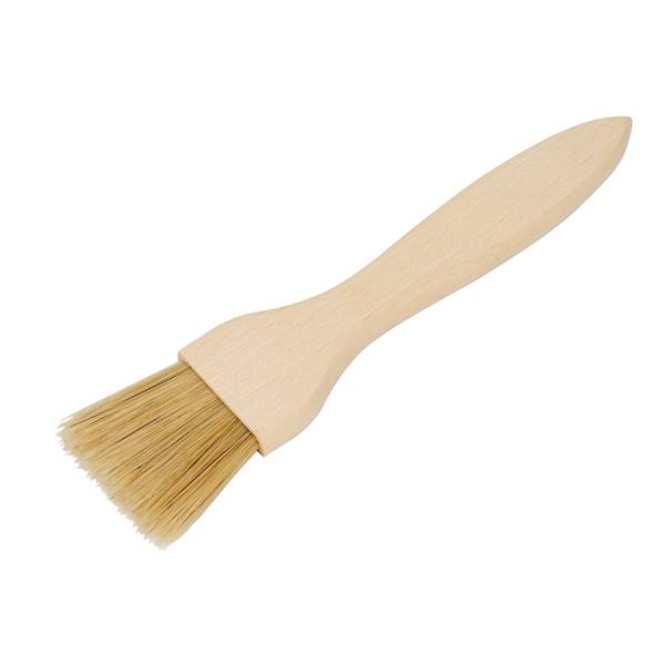 PĘDZELEK kuchenny PŁASKI DUŻY 19cm drewno