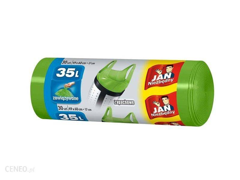 WORKI 35L 30szt ZAPACHOWE zawiązywane JN zielone