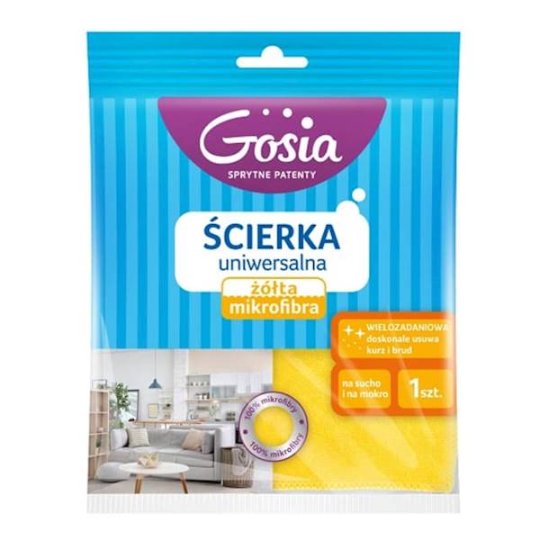 GOSIA ścierka uniwersalna mikrofibra 1szt 36x38 