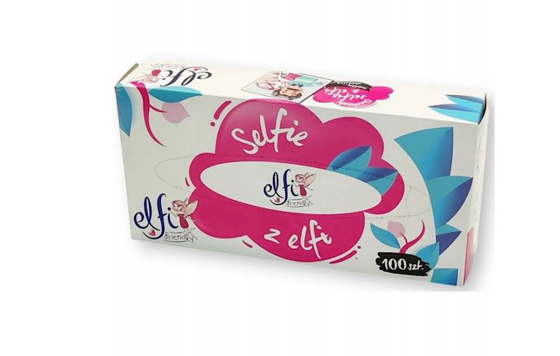 CHUSTECZKI higieniczne 100szt kartonik ELFI  MIX