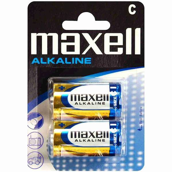 BATERIA R14 - 2szt - alkal. MAXELL