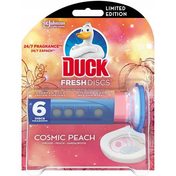DUCK - kleksy - Fresh Discs COSMIC PEACH 6 użyć