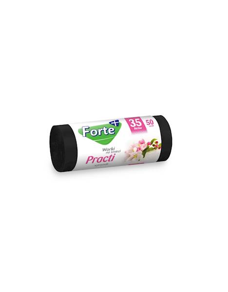 WORKI 35L 50szt HDPE czarne FORTE PRACTI 1423