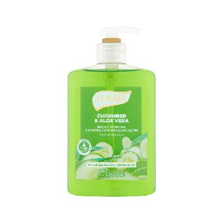 LUKSJA mydło w płynie 500ml CUCUMBE & ALOE VERA