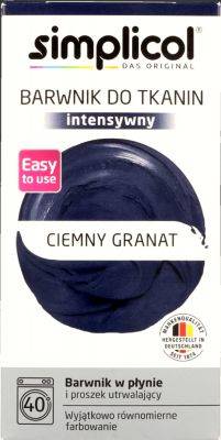 SIMPLICOL barwnik w płynie CIEMNY GRANAT