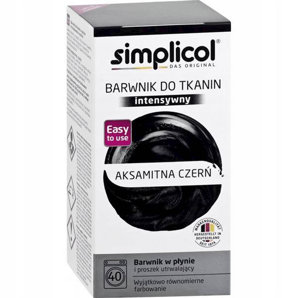 SIMPLICOL barwnik w płynie AKSAMITNA CZERŃ