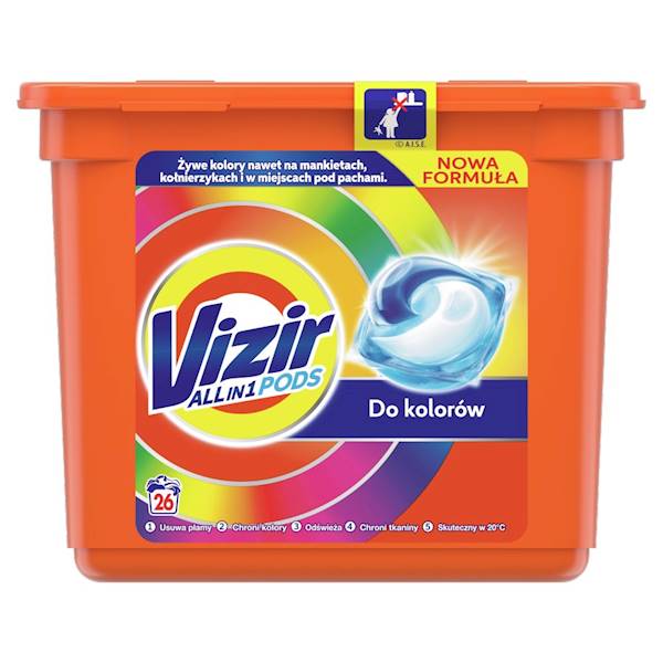 VIZIR CAPS op.26szt COLOR kapsułki do prania