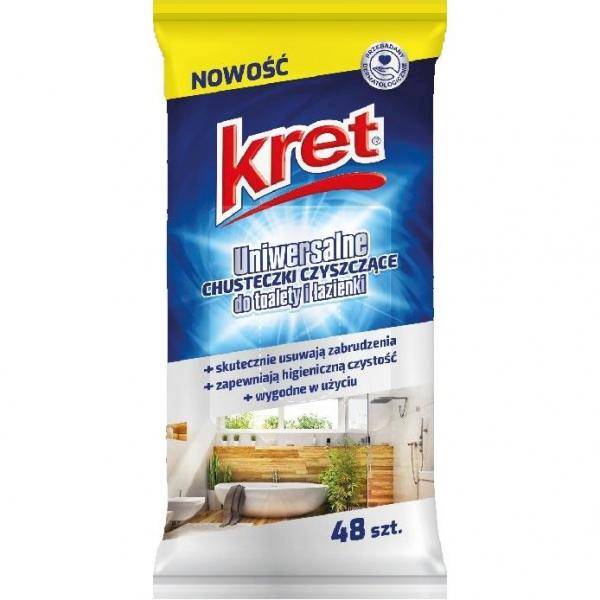 KRET chusteczki 48szt ŁAZIENKA i TOALETA