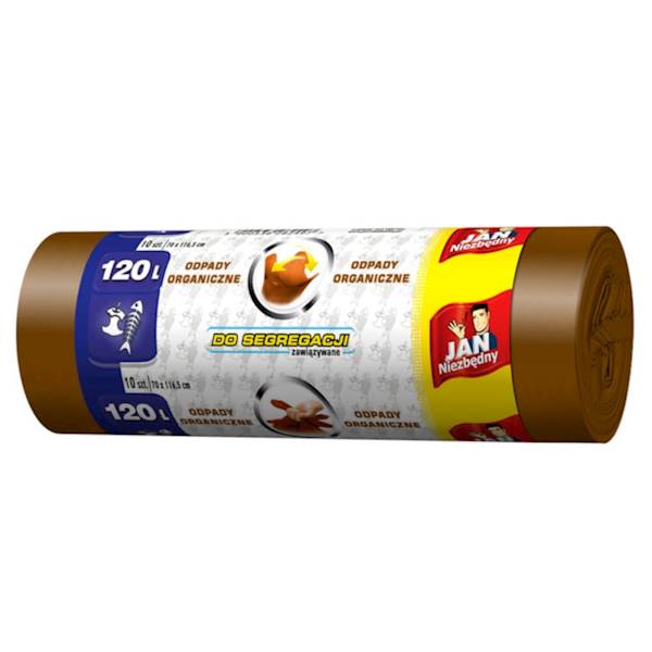WORKI 120L 10szt DO SEGREGACJI brązowe JN
