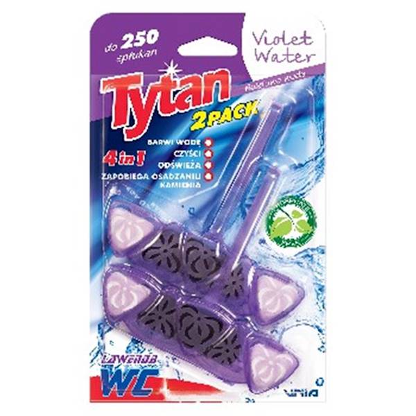 TYTAN WC zawieszka barwiąca 40g- 2szt VIOLET WATER
