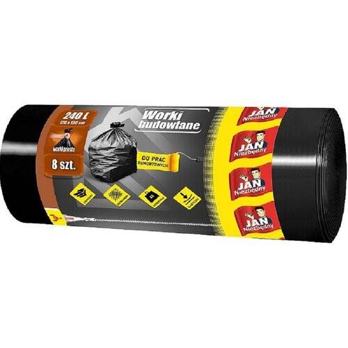 WORKI 240L 8szt BUDOWLANE czarne Jan Niezbędny/6/