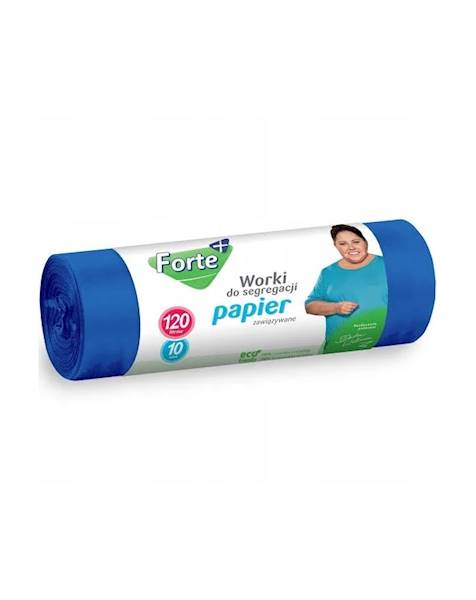 WORKI 120L 10szt FORTE SEGREGACJA - PAPIER nieb.