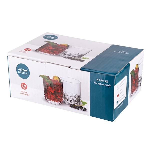 KAVOS KPL.6 SZKLANEK NISKICH 310ML