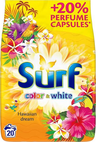 SURF 1,3kg proszek 20-P COLOR & WHITE Hawaiian
