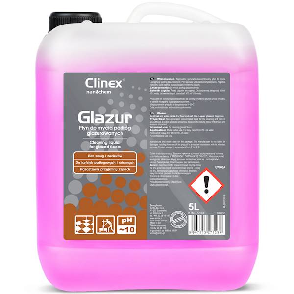 CLINEX GLAZUR 5L płyn do mycia podłóg glazurowanyc