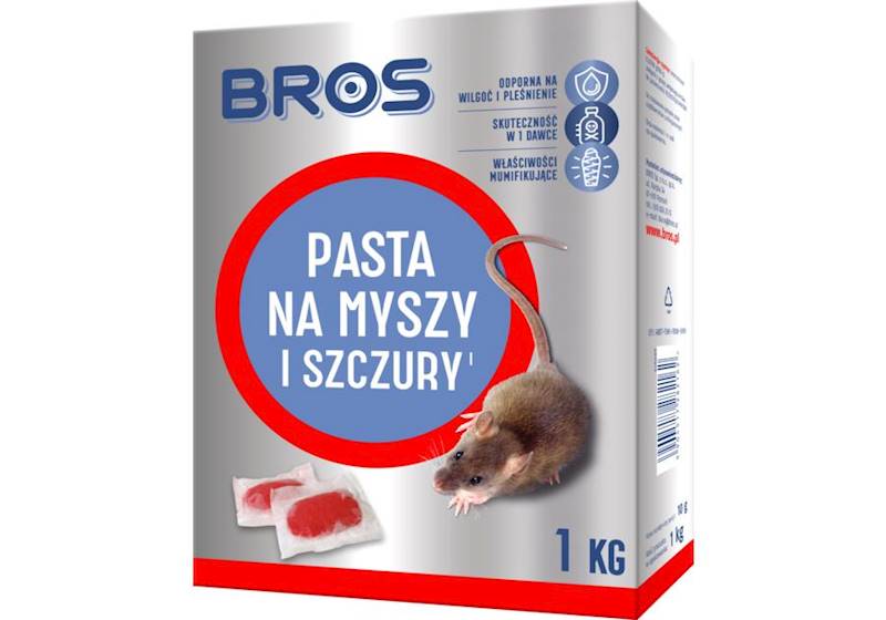 BROS PASTA NA MYSZY i SZCZURY 1kg